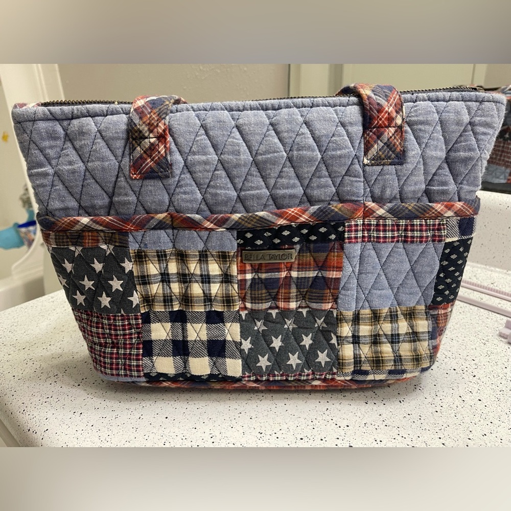 Bella Taylor Patchwork Quilted Purse - image 8